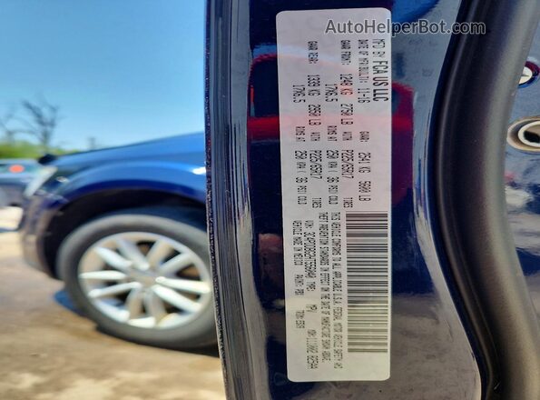 3C4PDDBG2HT556040 2017 DODGE JOURNEY Blue VIN კოდის სტიკერის ხედი