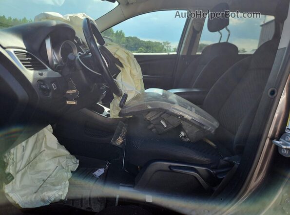 3C4PDDBG8HT639312 2017 DODGE JOURNEY Gray Вид салону спереду