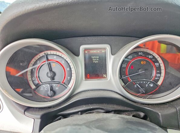 3C4PDDEG0HT639252 2017 DODGE JOURNEY White Instrument cluster view