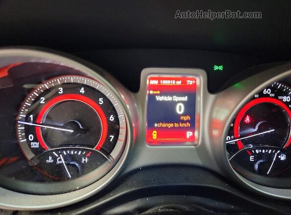3C4PDDEG1HT639518 2017 DODGE JOURNEY White Instrument cluster view