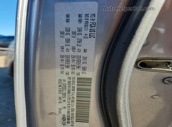 3C4PDDEG1JT389154 2018 DODGE JOURNEY Серебряный Вид подкапотного пространства