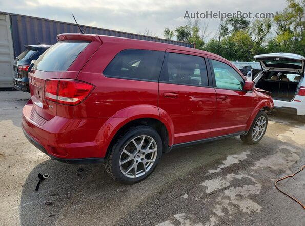 3C4PDDEG1JT390952 2018 DODGE JOURNEY Red Tył prawy