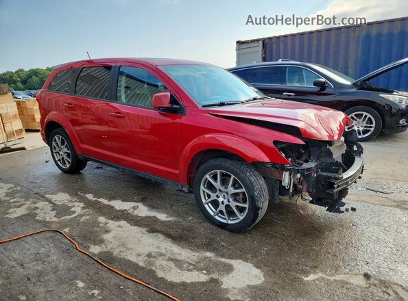 3C4PDDEG1JT390952 2018 DODGE JOURNEY Red Przód prawy