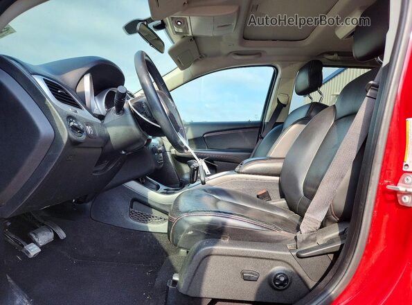 3C4PDDEG1JT390952 2018 DODGE JOURNEY Red Widok wnętrza z przodu