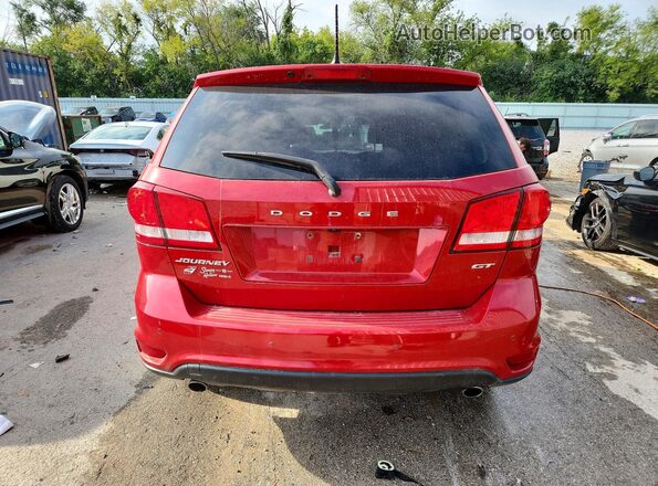 3C4PDDEG1JT390952 2018 DODGE JOURNEY Red Widok z tyłu