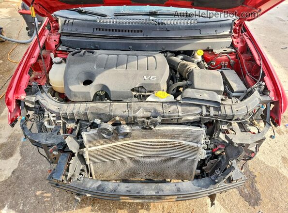 3C4PDDEG1JT390952 2018 DODGE JOURNEY Red Widok komory silnika