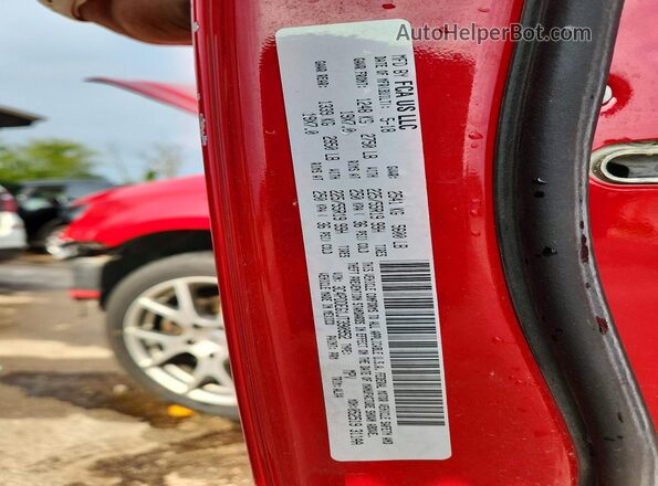 3C4PDDEG1JT390952 2018 DODGE JOURNEY Red Widok wnętrza 360 stopni