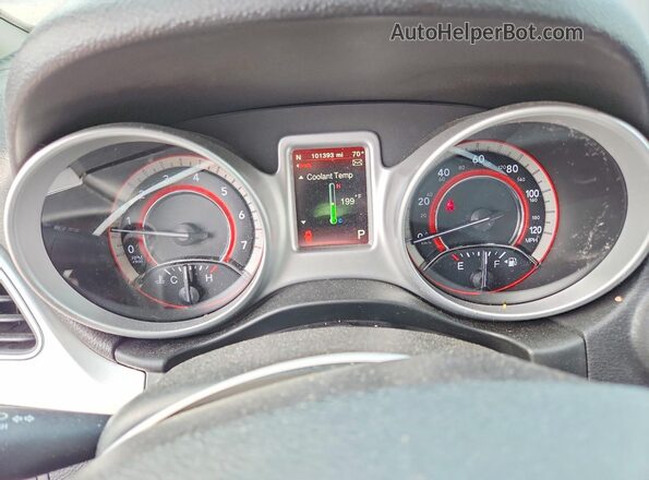 3C4PDDEG1JT390952 2018 DODGE JOURNEY Red Widok zestawu wskaźników