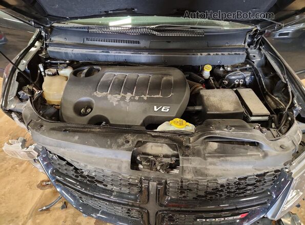 3C4PDDEG1KT732451 2019 DODGE JOURNEY Black Vista del compartimento del motor