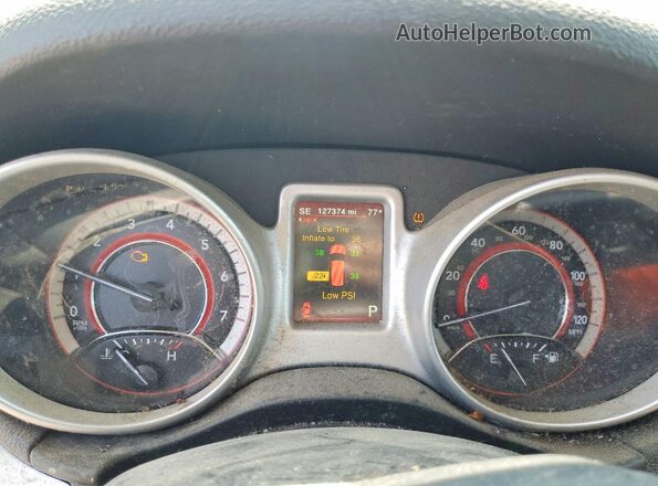 3C4PDDEG2HT502684 2017 DODGE JOURNEY Black Instrument cluster view