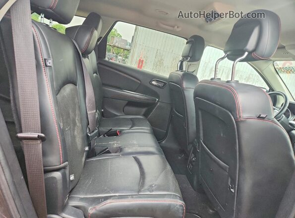 3C4PDDEG3JT159213 2018 DODGE JOURNEY Gray უკანა სალონის ხედი