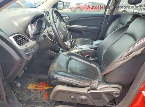 3C4PDDEG5HT616257 2017 DODGE JOURNEY Красный Вид салона спереди