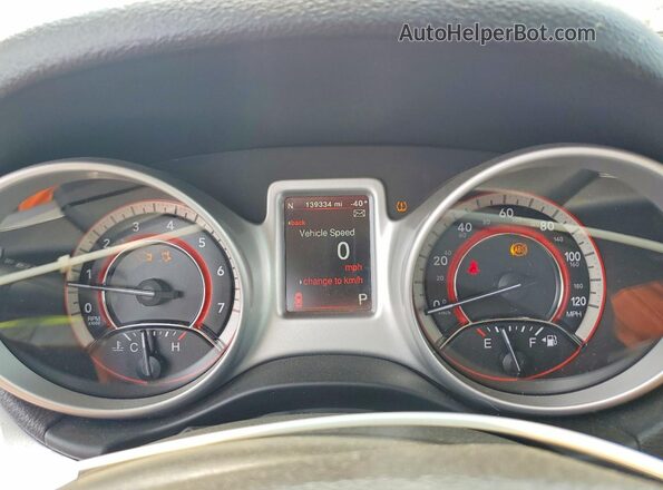 3C4PDDEG5HT616257 2017 DODGE JOURNEY Красный Вид щитка приборов