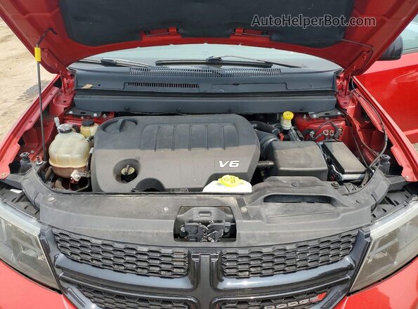 3C4PDDEG5HT616257 2017 DODGE JOURNEY Красный Вид подкапотного пространства
