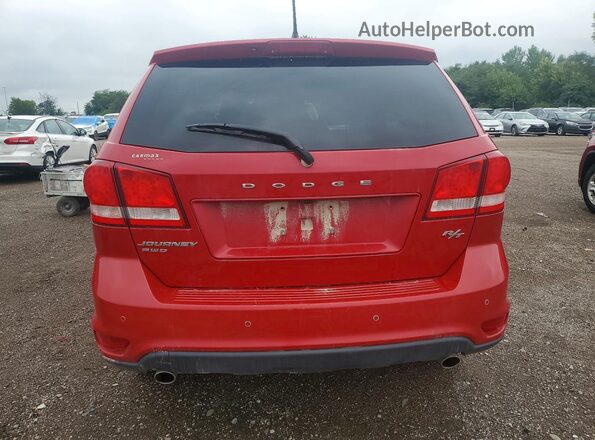 3C4PDDEG6GT133584 2016 DODGE JOURNEY Red Rear view