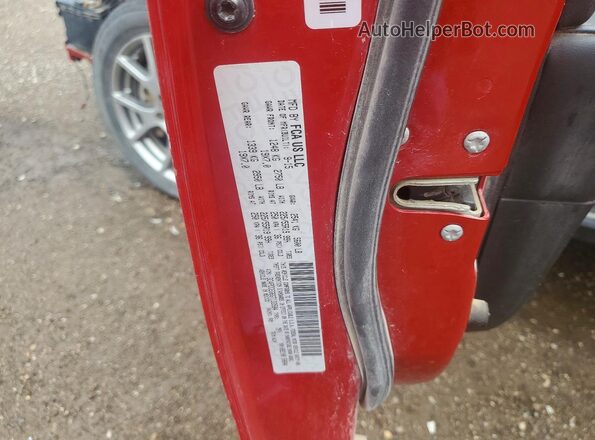 3C4PDDEG6GT133584 2016 DODGE JOURNEY Red VIN sticker view