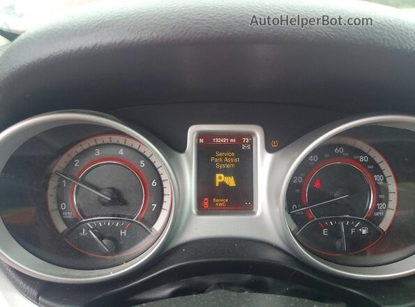3C4PDDEG6GT133584 2016 DODGE JOURNEY Red Instrument cluster view