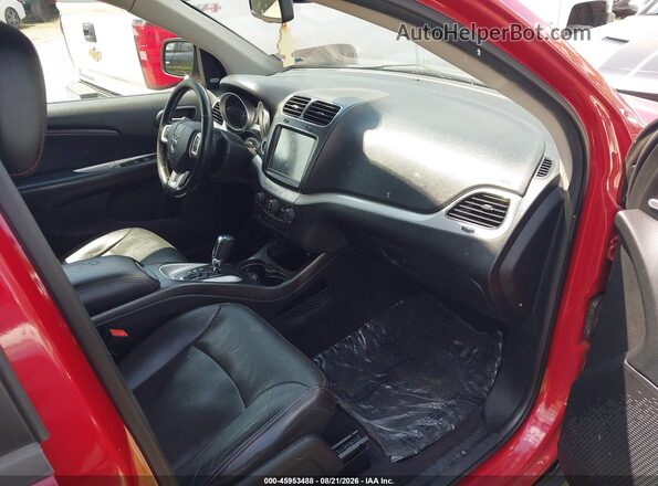 3C4PDDEG6KT785100 2019 DODGE JOURNEY Red Widok wnętrza z przodu