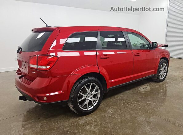 3C4PDDEG7JT323191 2018 DODGE JOURNEY Red Rear right