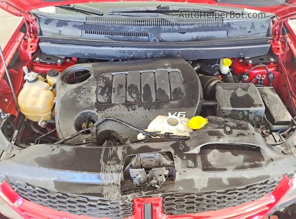 3C4PDDEG7JT323191 2018 DODGE JOURNEY Red Engine compartment view