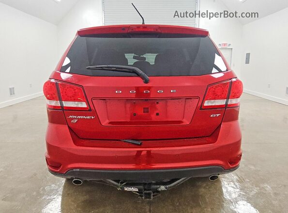 3C4PDDEG7JT323191 2018 DODGE JOURNEY Red Rear view