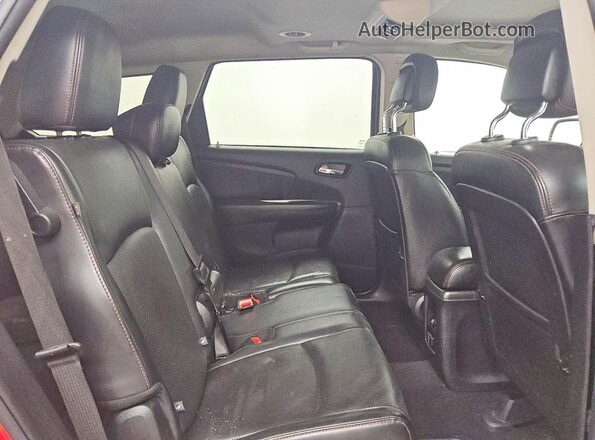 3C4PDDEG7JT323191 2018 DODGE JOURNEY Red Rear interior view