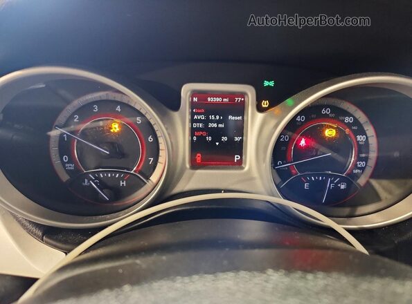 3C4PDDEG9HT703983 2017 DODGE JOURNEY Gray Սարքավորումների վահանակի տեսք
