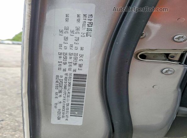 3C4PDDEG9KT719866 2019 DODGE JOURNEY Silver Vista de la etiqueta del VIN