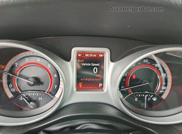 3C4PDDEGXHT704172 2017 DODGE JOURNEY Серый Вид щитка приборов