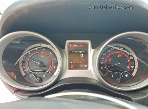3C4PDDFG0GT111837 2016 DODGE JOURNEY White Instrument cluster view