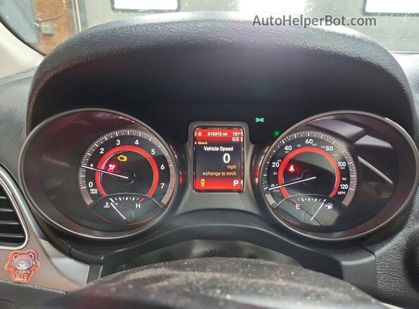 3C4PDDGG0JT523195 2018 DODGE JOURNEY Blue Vista del cuadro de instrumentos
