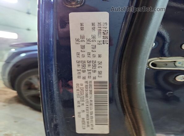 3C4PDDGG0JT523195 2018 DODGE JOURNEY Blue Vista de la etiqueta del VIN