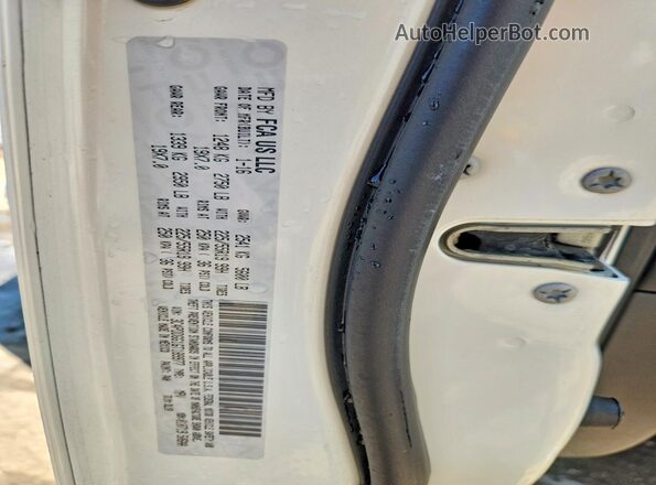 3C4PDDGG1GT189977 2016 DODGE JOURNEY White Вид наклейки з VIN-кодом