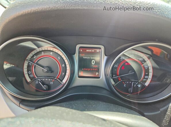 3C4PDDGG1GT189977 2016 DODGE JOURNEY White Вид щитка приладів