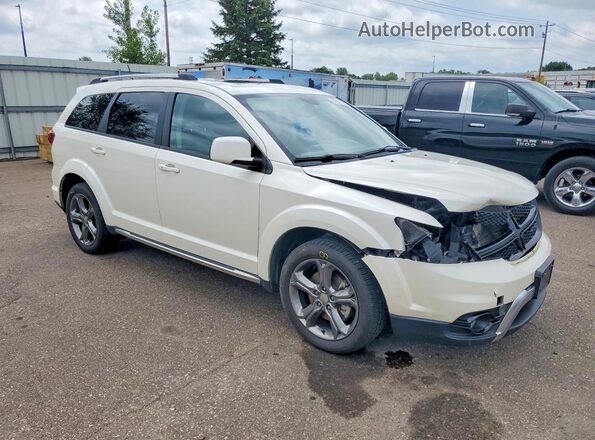3C4PDDGG2HT549100 2017 DODGE JOURNEY Белый Передняя правая четверть