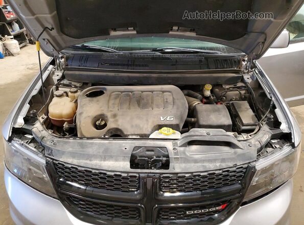 3C4PDDGG3JT386883 2018 DODGE JOURNEY Silver ძრავის განყოფილების ხედი