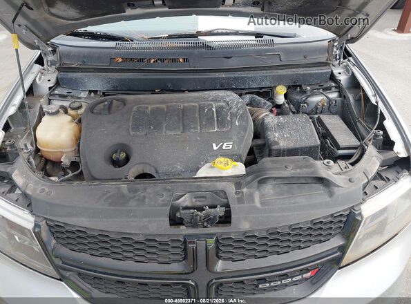 3C4PDDGG7JT504272 2018 DODGE JOURNEY Silver Вид ззаду