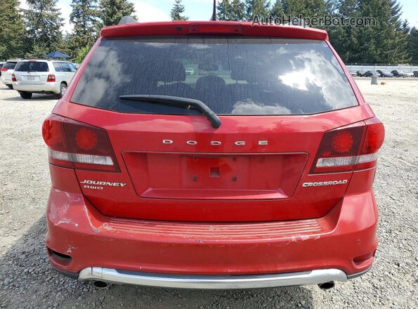 3C4PDDGG9GT133382 2016 DODGE JOURNEY Red Rear view