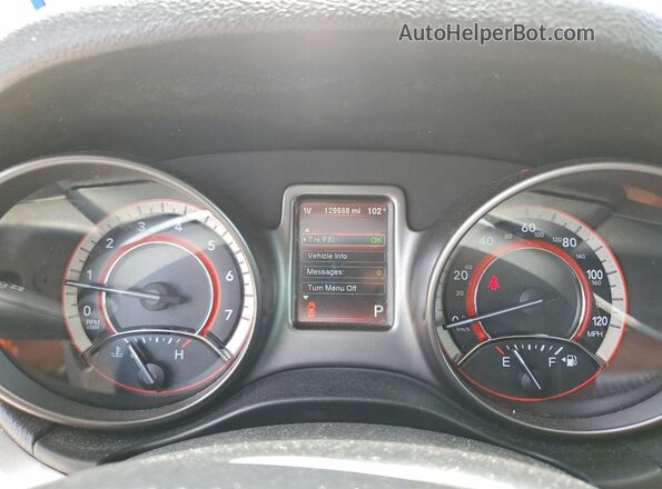 3C4PDDGG9GT183828 2016 DODGE JOURNEY White Instrument cluster view