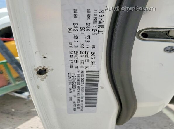 3C4PDDGG9GT183828 2016 DODGE JOURNEY White VIN sticker view