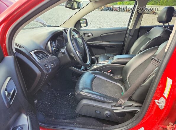 3C4PDDGG9HT553290 2017 DODGE JOURNEY Red Widok wnętrza z przodu