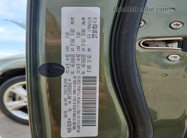 3C4PDDGGXHT513946 2017 DODGE JOURNEY Green VIN კოდის სტიკერის ხედი