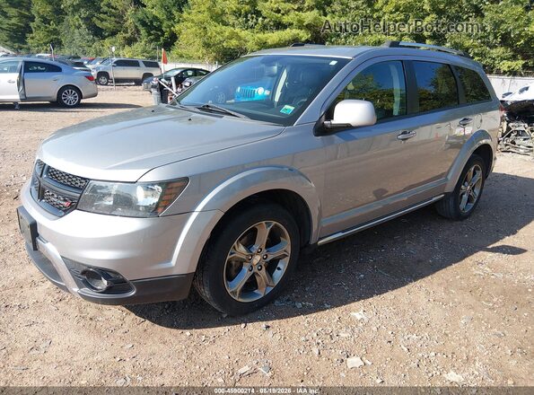 3C4PDDGGXHT540600 2017 DODGE JOURNEY Silver Vista tres cuartos delantera izquierda