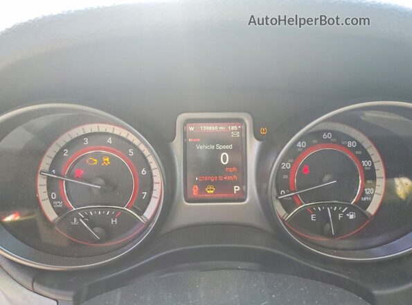 3C4PDDGGXJT449784 2018 DODGE JOURNEY White Instrument cluster view