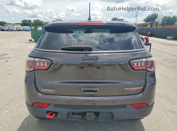 3C5NJDDB7KT799268 2019 JEEP COMPASS Gray Вид ззаду