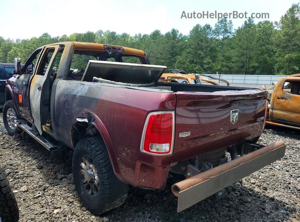3C63R3EL6JG155342 2018 RAM 3500 Burgundy Rear left