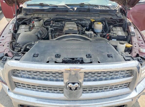3C63R3JL8JG111963 2018 RAM 3500 Burgundy უკანა სალონის ხედი