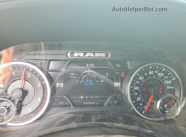 3C63RRJL3NG294682 2022 RAM 1500 Белый Вид щитка приборов