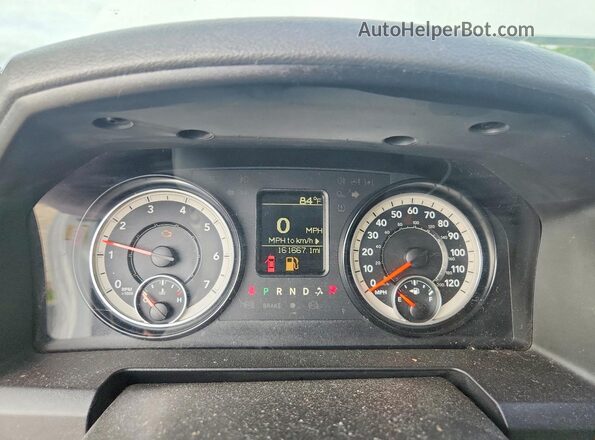 3C6JR6AT7GG382904 2016 RAM 1500 White Instrument cluster view