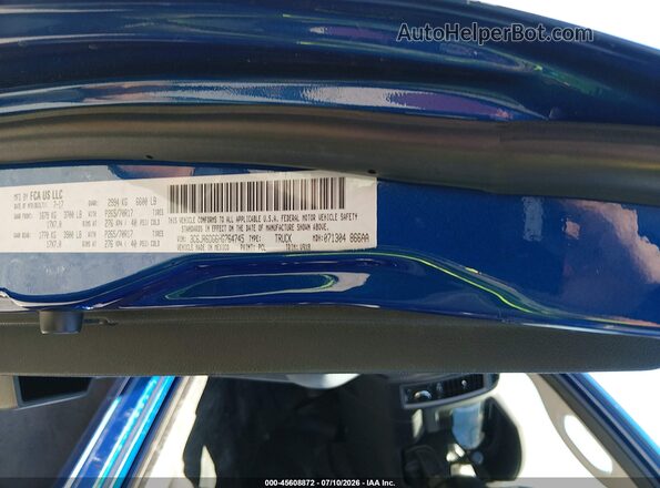 3C6JR6DG6HG764745 2017 RAM 1500 Blue Вид підкапотного простору